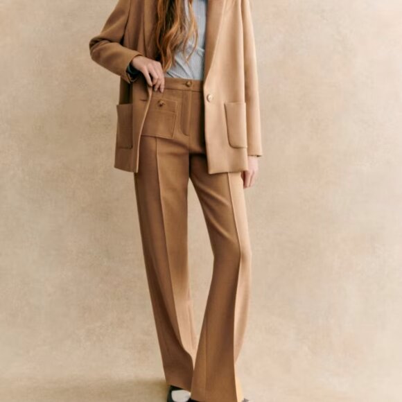 Sezane Dan Trousers - camel size 2/34 - Picture 9 of 9